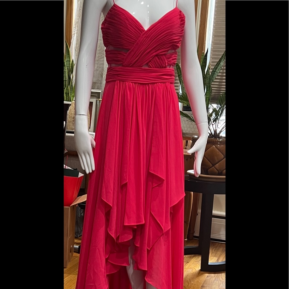 Cache Pink  Hight-Low Prom Dress Size 8